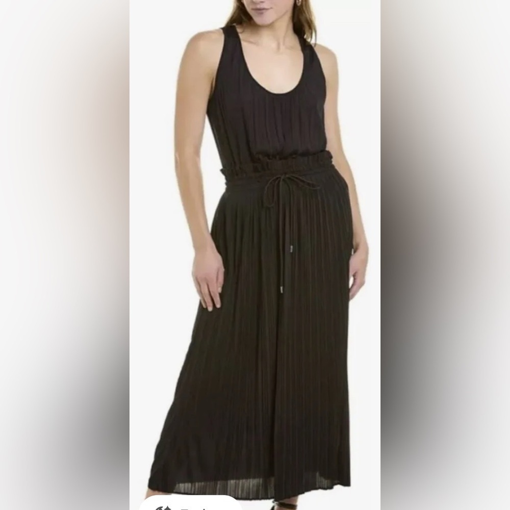A.L.C Black Smocked Val Maxi Dress